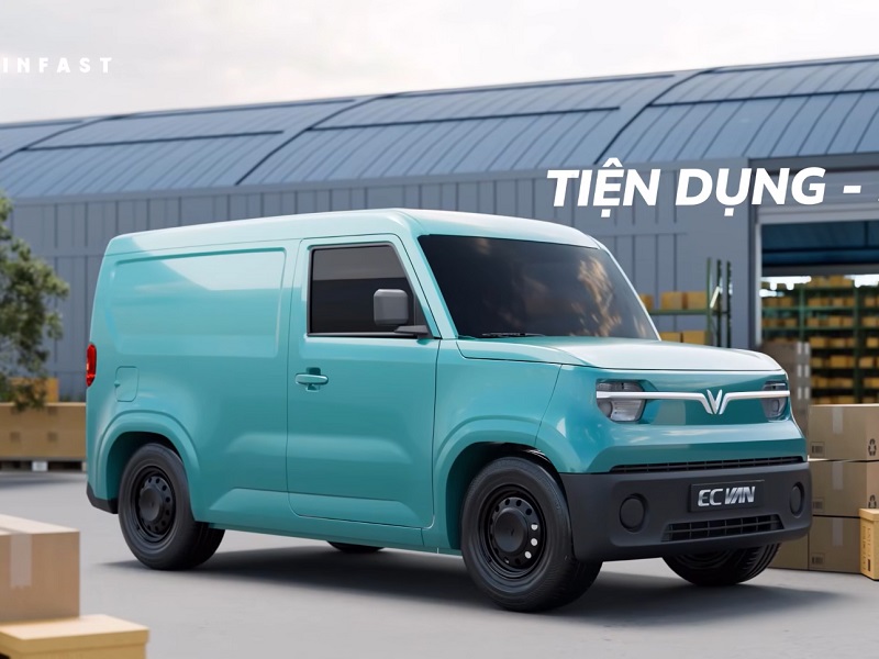 thay kính chắn gió xe vinfast EC van